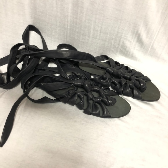 BCBGMaxAzria Braided lace Up Sandals Gladiator 8 - Picture 2 of 8